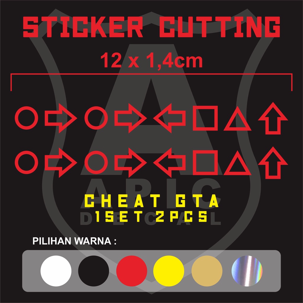 STICKER CHEAT GTA ANTI POLISI