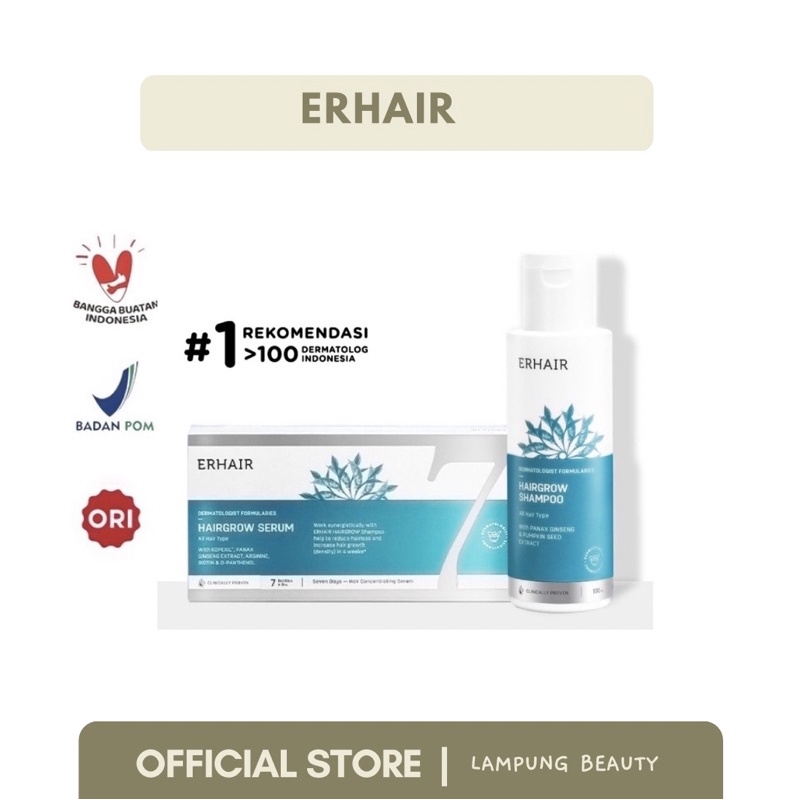 Jual ERHAIR ERHA hair growth shampoo & Hair serum Shopee Indonesia