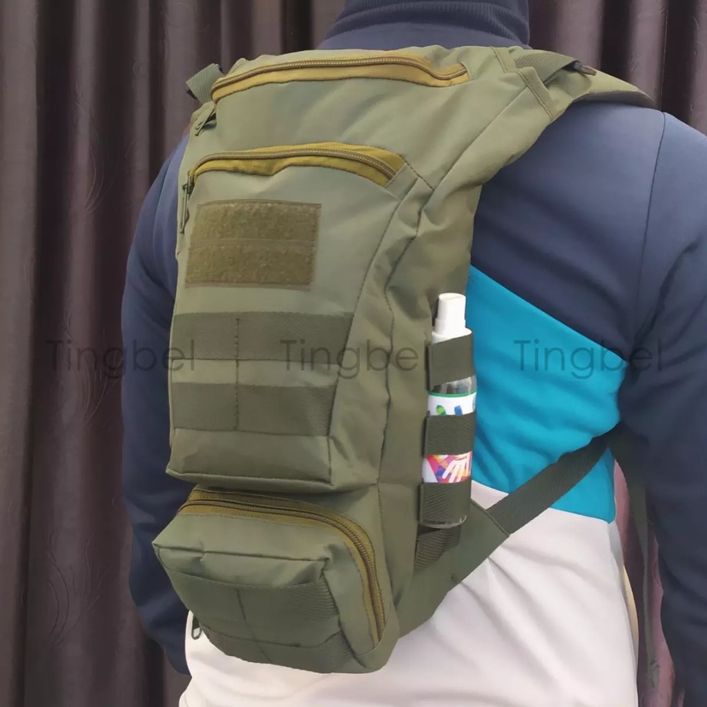 TAS PUNGGUNG SPEDAH ARMY TACTICAL 15 LITER 3 RUANG SAKU