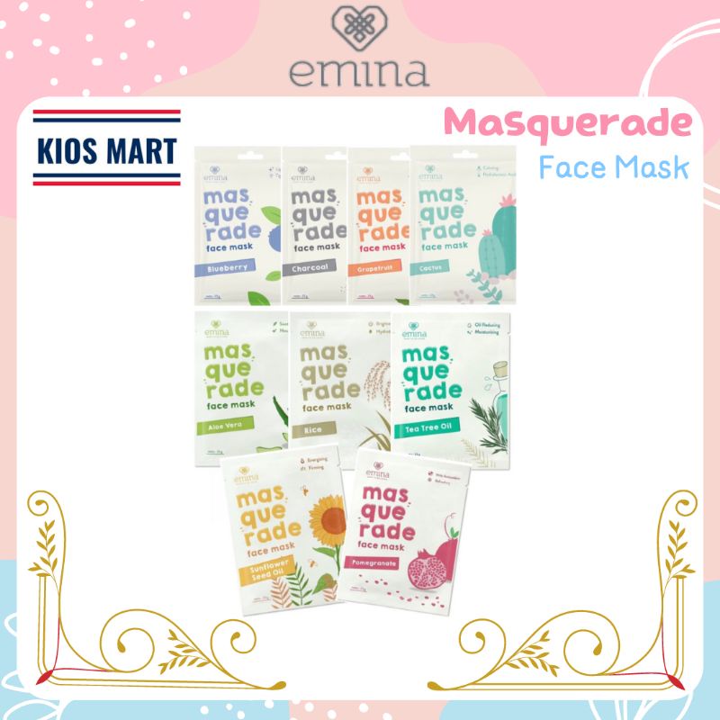 Emina Masquerade Face Mask 23g | Sheet Mask | Masker Wajah