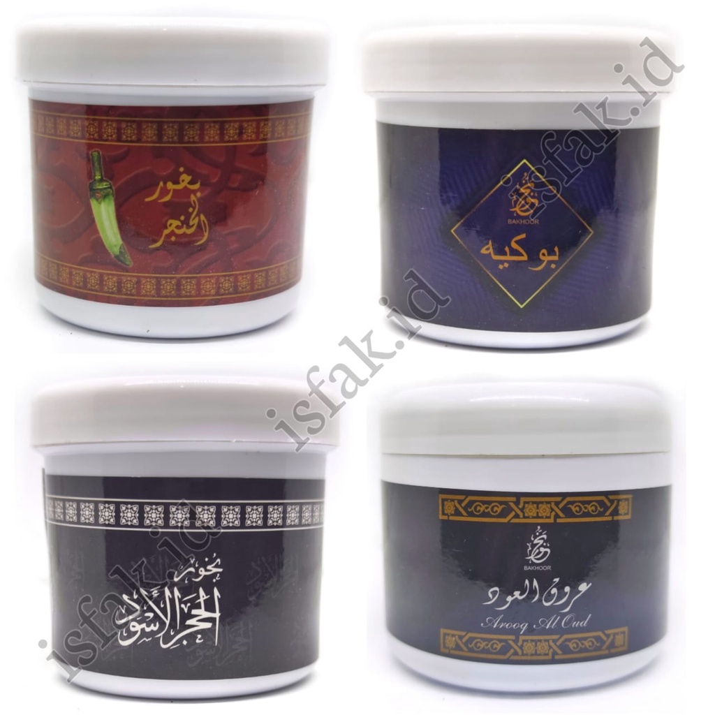 ALL VARIAN Bukhur Gahru Buhur AMR Amira Bakhoor Dupa Arab Kemenyan Bakar Gaharu Lokal Pengharum Ruangan Ukup Alkhanjar Black Oud Emirate Nabeel Oud Kiswah Attariem Almadinah Arooq aloud Najma