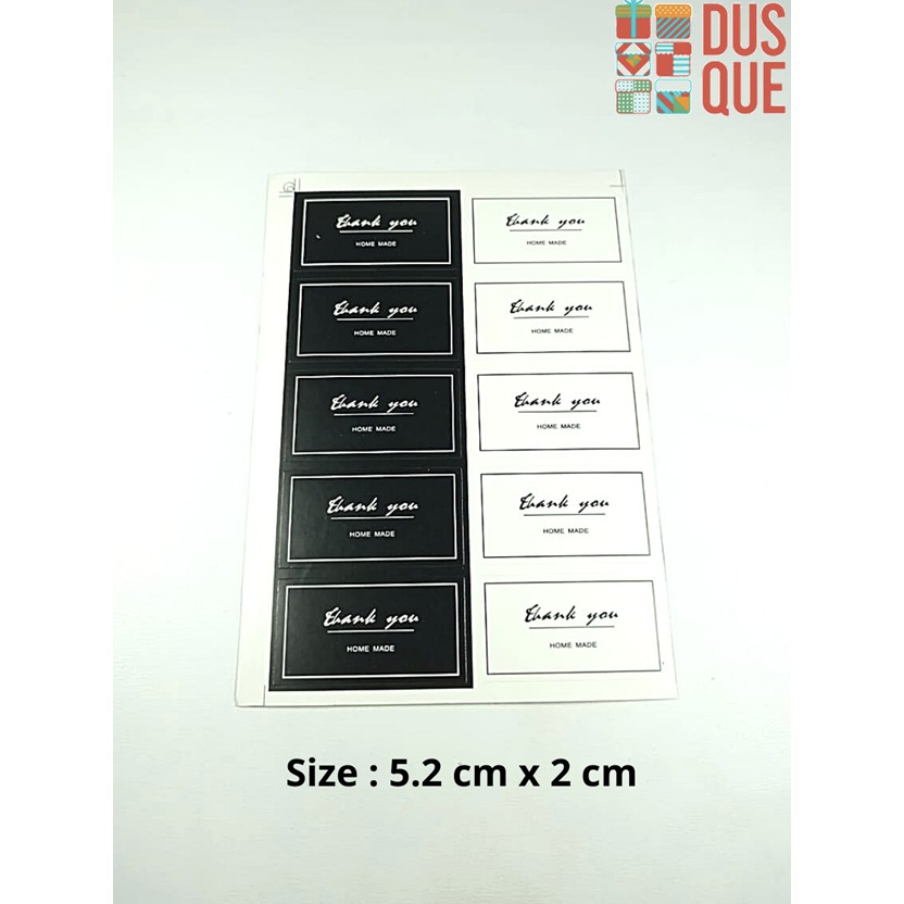 

10PCS STIKER THANKYOU HANDMADE / STICKER LABEL THANK YOU HANDMADE