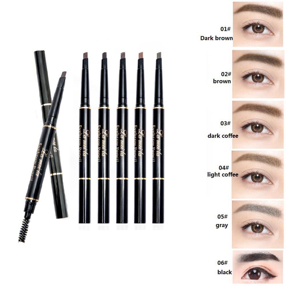 LAMEILA DOUBLE EYEBROW + BRUSH 2IN1 PENSIL ALIS / PENEBAL ALIS MATA