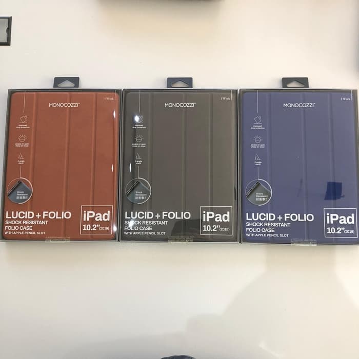 CASE IPAD7 10.2 INCH 2019 MONOCOZZI WITH APPLE PENCIL IPAD 7 10,2 ORI