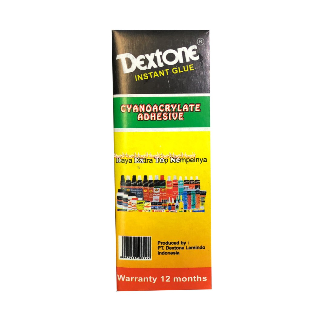 Dextone Instan Glue 15gr Lem Serbaguna Lem Multi fungsi Serbaguna Lem Besi Lem Kayu 15 gram Dekston Dex Tone