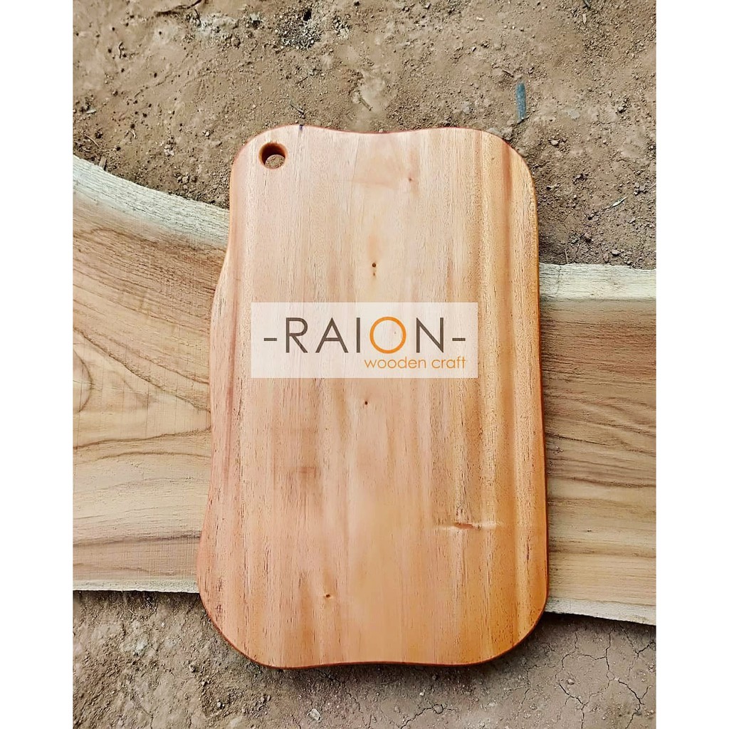 Talenan Kayu Mahoni Besar / Wooden Cutting Board Mahogany Wood