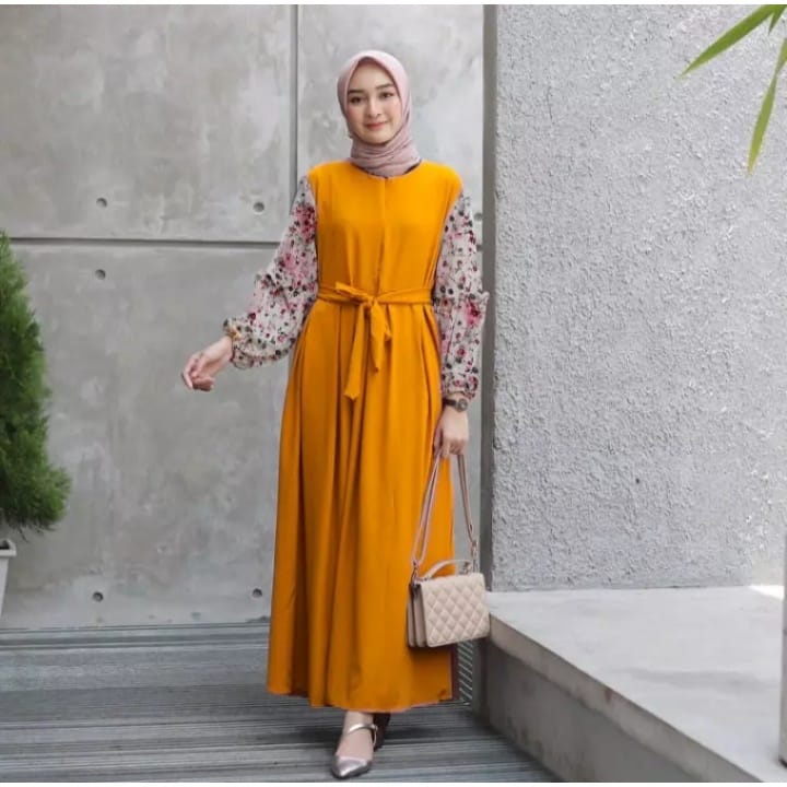 Rasel maxi dres Gamis Fashion Muslim terbaru SIZE M LMZ Officia Store-mustray