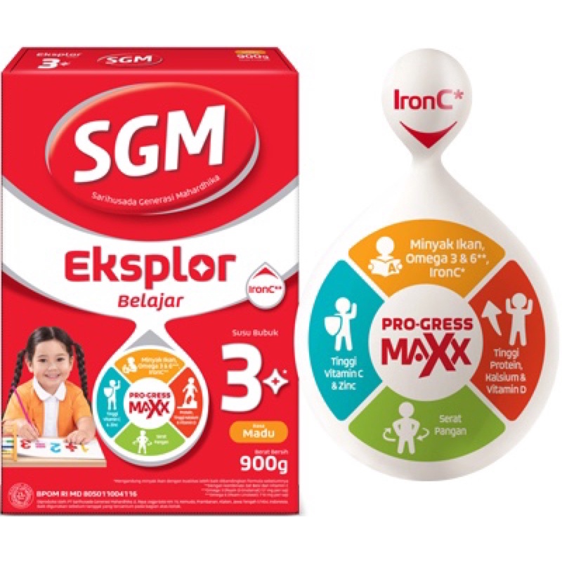 SGM 3+, SGM 5+ 900 gram madu/vanilla/coklat