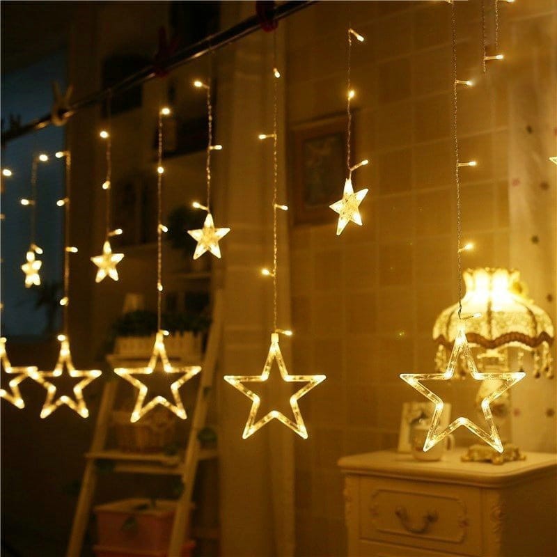 [READY] Lampu Natal Tirai Bintang LED Tumblr Light Tirai | LED Star Curtain Light