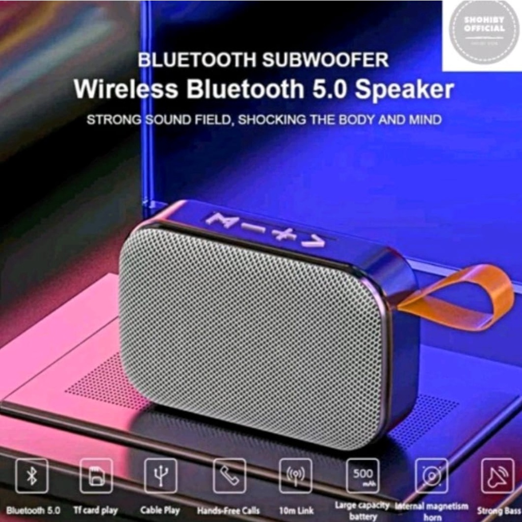 Speaker Charge G2 Mini Bluetooth Wireless Portable Charge / Mini Speaker / Super Bass / Radio FM / All Android &amp; IOS