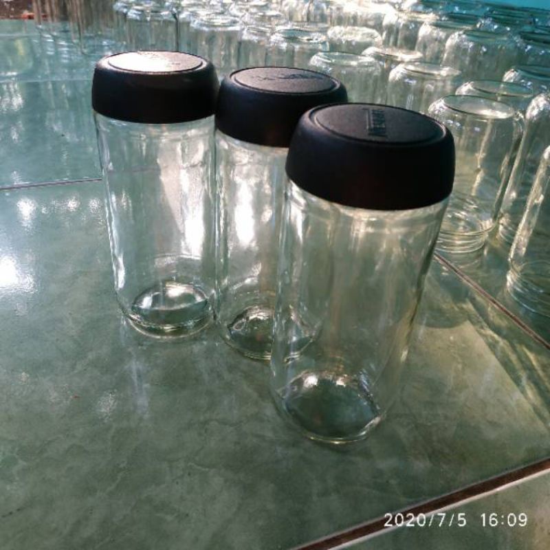 Toples nescafe 450ML Plus Tutup / Toples kopi / Toples kaca serbaguna / Toples kaca