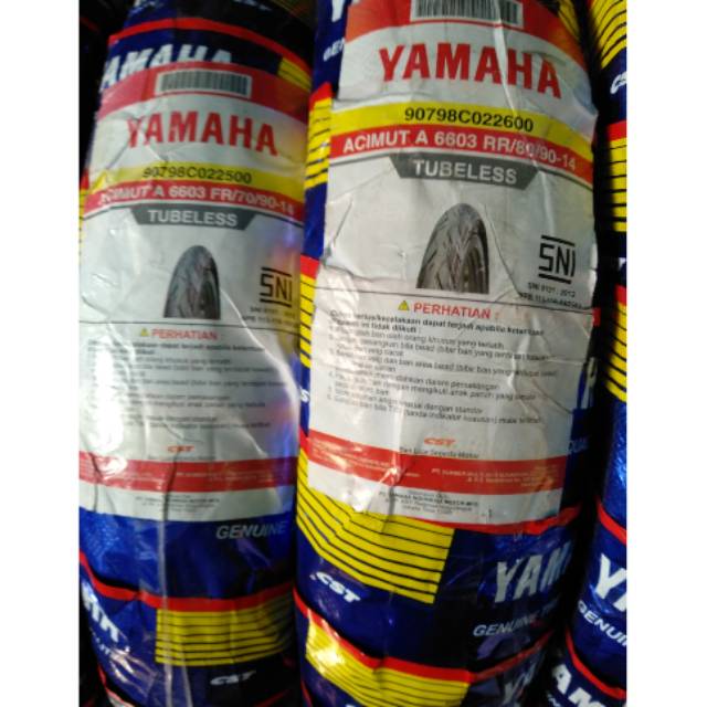 Paket ban tubles matic Yamaha UK.70/90.14 + 80/90.14 free pentil