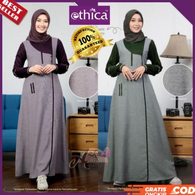 BAJU GAMIS TERBARU 2021 GAMIS ETHICA AYUMI 291 AYUMI 291 GAMIS SIMPLE DFHBF61662