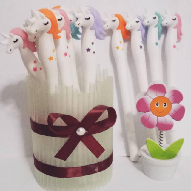 Pen Gel Unicorn White
