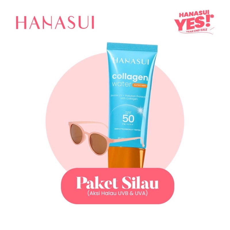 HANASUI Collagen Water Sunscreen Indonesia / Gentle Cleanser Power Essence Toner Serum Day Night Cream Spot Gel Lip Sleeping Cream Mud Peel Off Mask Masker Body Lotion Spa Exfoliating Gel Soap / Men Naturgo Flawless Glow Acne Treatment Mattedorable Paket