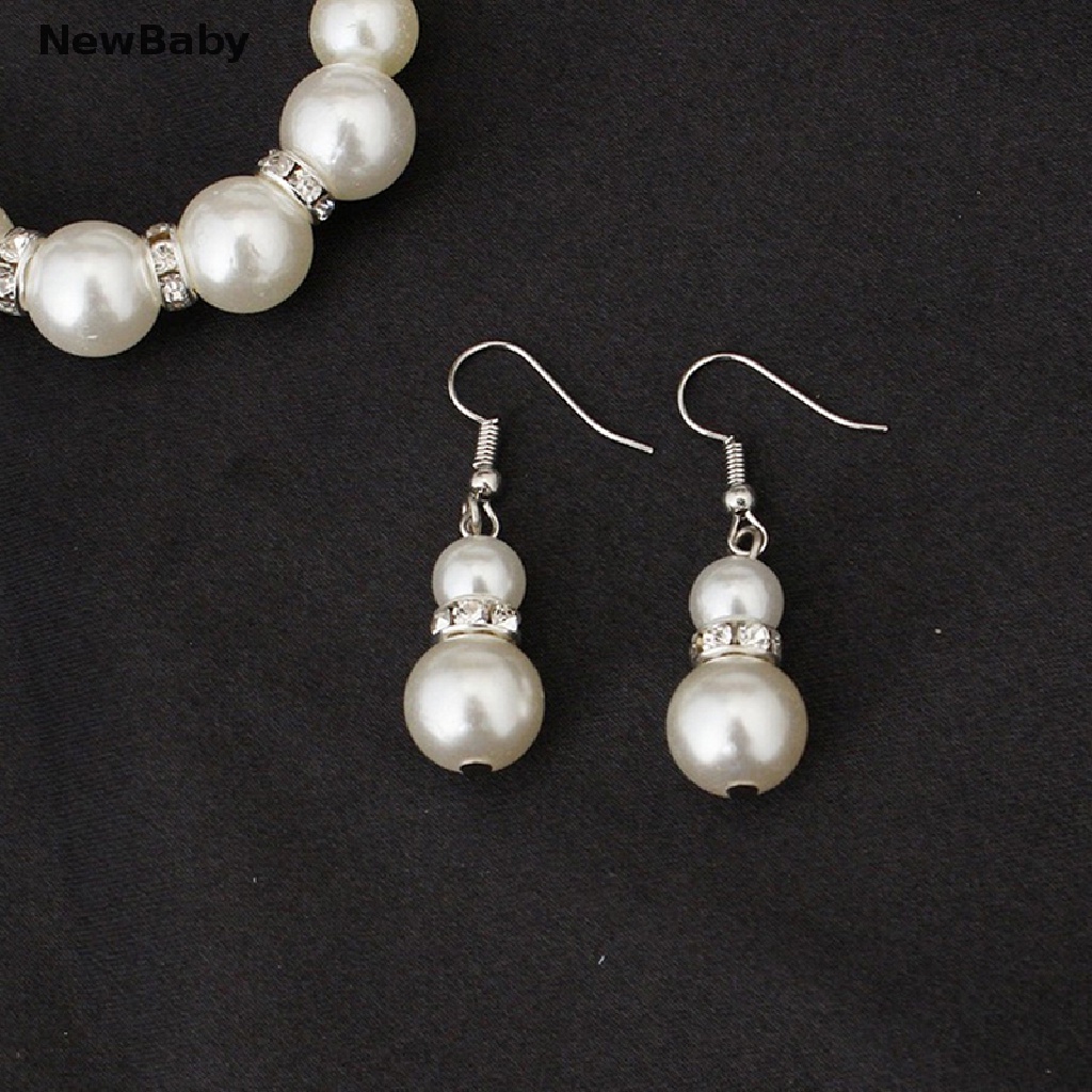 Newbaby Set Kalunggelanganting Tusuk Mutiara Imitasi Untuk Pengantin Wanita