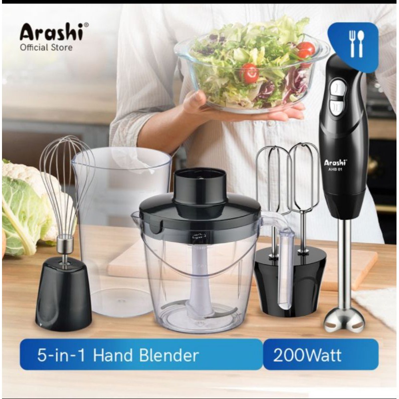 ARASHI Hand Blender / Blender Tangan / Mixer/ Hand Mixer (AHB 01)