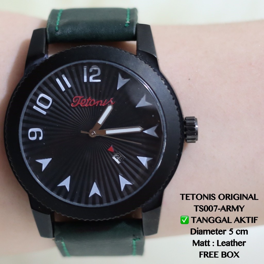 Jam tangan original pria tetonis tanggal aktif garansi  TS007