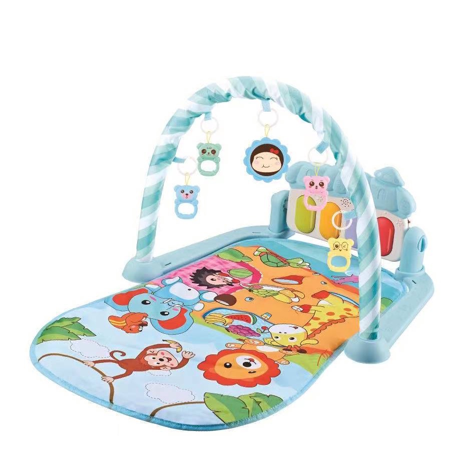 PROHEMAT MIISOO PEDAL PIANO FITNESS RACK Baby Musical Playgym Bayi Kerincingan Baby Gym babygym-928 Biru