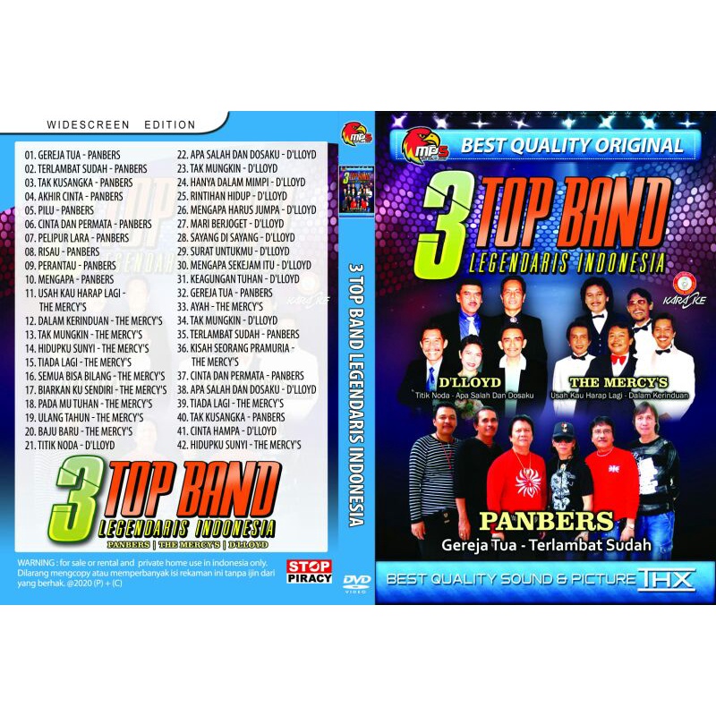KASET LAGU MP5 3 TOP BAND LEGENDARIS PANBERS