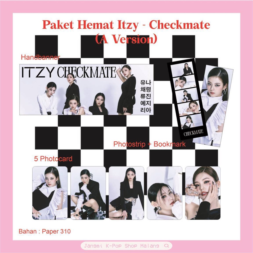 Fankit Itzy - Checkmate (Sneakers) | Itzy Checkmate | Itzy Sneakers | Itzy Midzy | Fankit Itzy | Fan