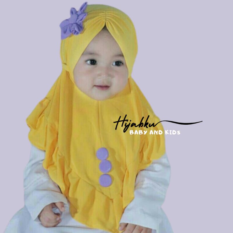 hijab bayi kerudung bayi 0 6 bulan 1 2 tahun SUNFLOWER Kerudung anak bayi hijab bayi jilbab anak bay