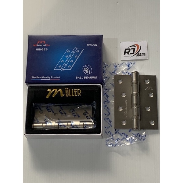 Engsel Pintu Ball Bearing Platinum Tebal Muller 4''x3''x3mm