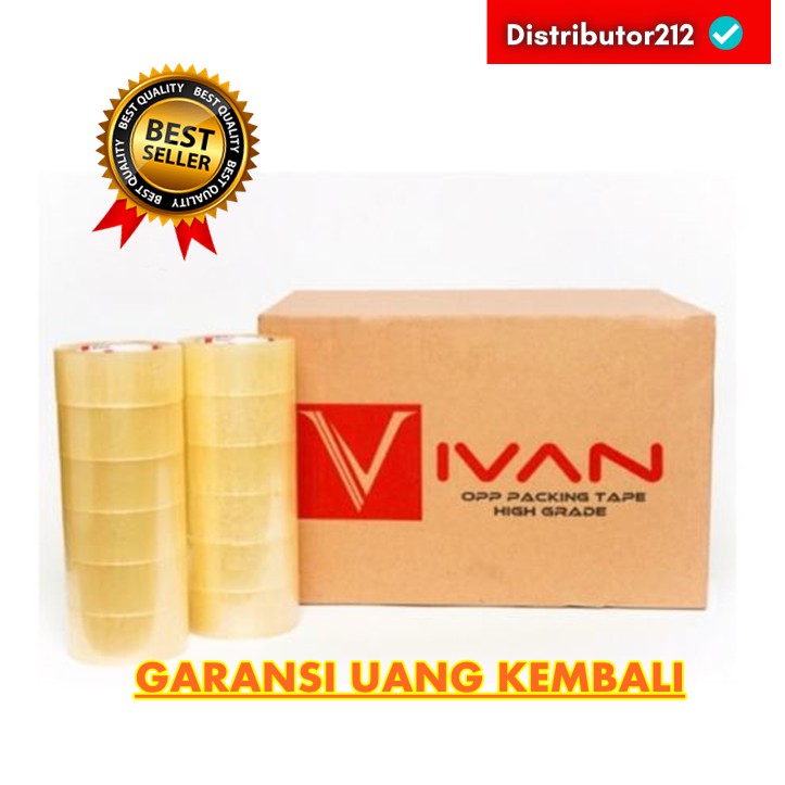 

Lakban Bening IVAN uk 2inc x 72yrd Dus