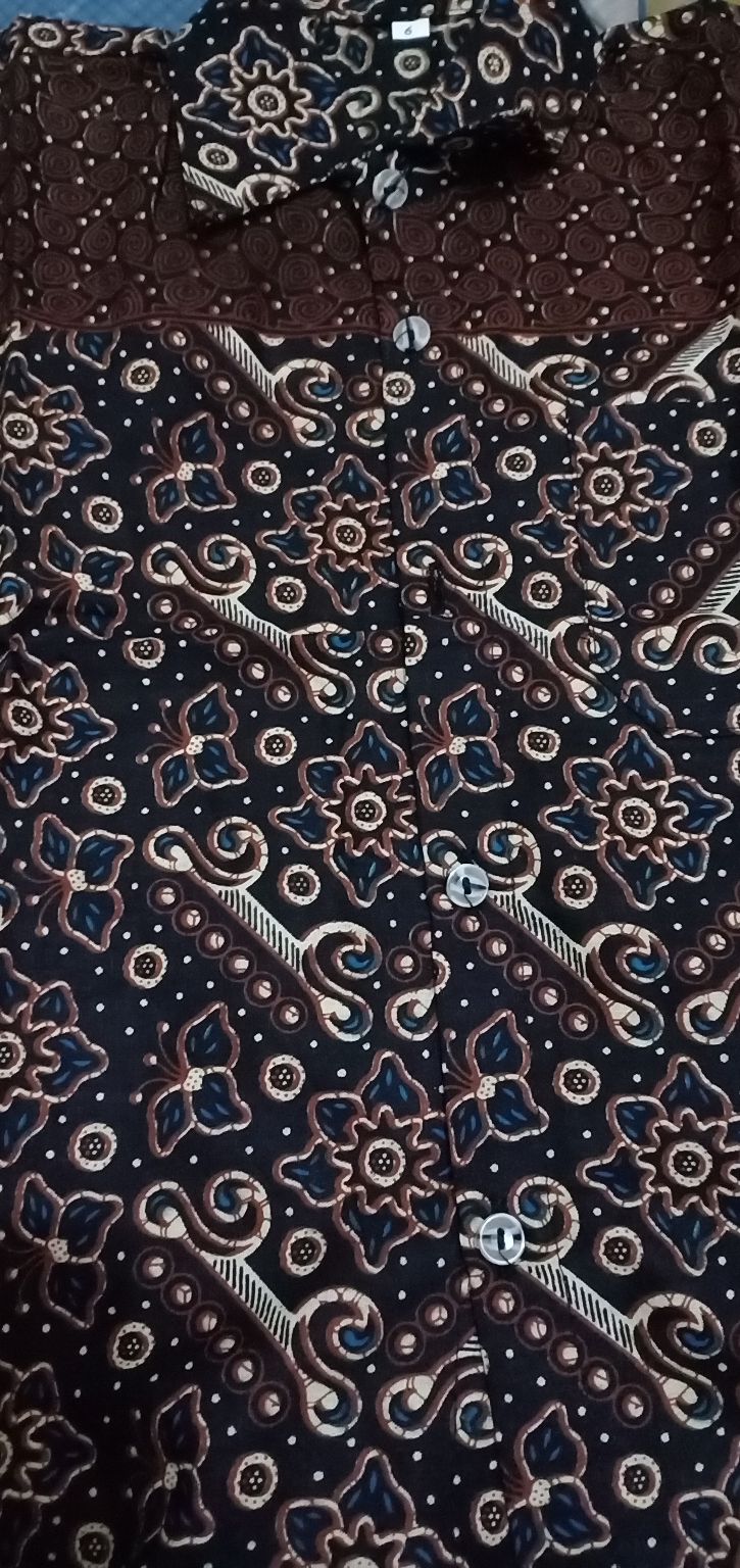 Baju Batik Couple Ayah Anak/batik Anak Cowok 3 Tahun Sampai 10 Tahun/hem Batik Anak Laki L