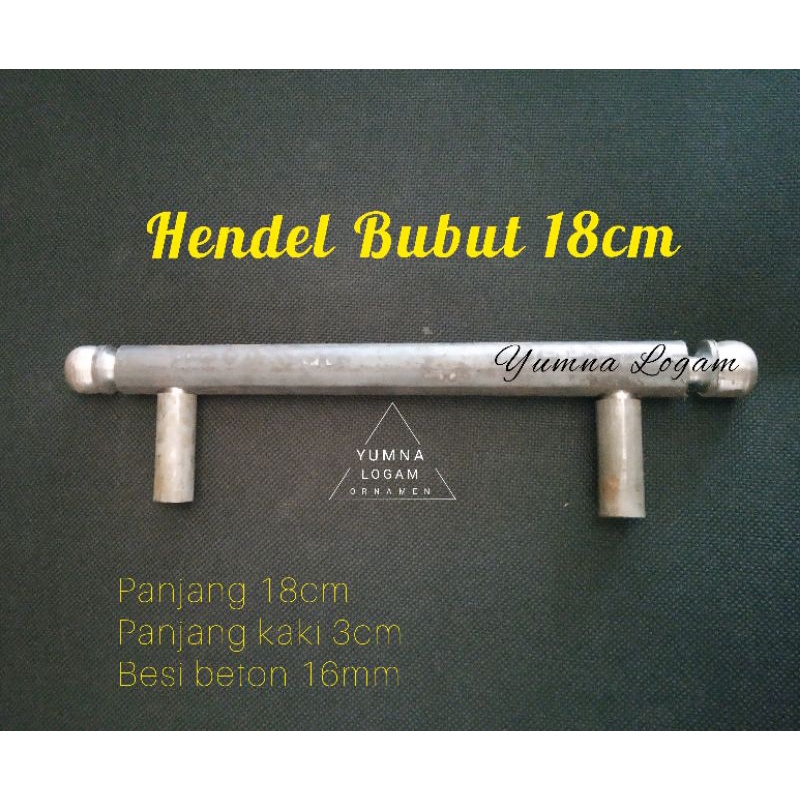 hendle hendel bubut beton 18cm ornamen asesoris pagar