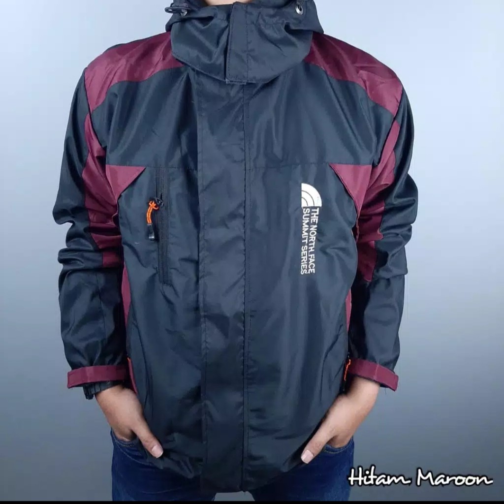 jaket Outdoor TNF Pria Bahan Parasut Anti air