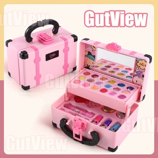 Image of 32Pcs Mainan Kosmetik Kecantikan Anak Kasus Peralatan Kotak Make Up Set untuk Gadis Ulang Tahun Hadiah Set Riasan Mainan Anak Makeup Tas Mainan
