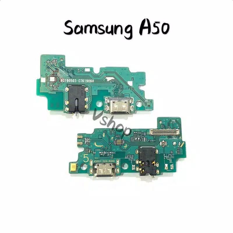 connector charger Samsung A50/ papan pcb charger samsung A50 original