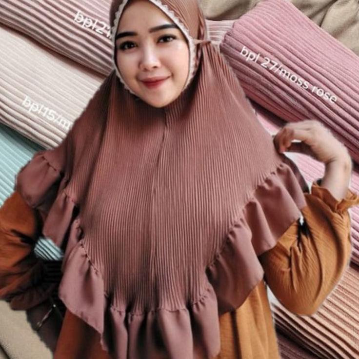 BERGO MARYAM PLISKET REMPEL TALI RENDA PRADA | ESP.27Jn22ᴸ
