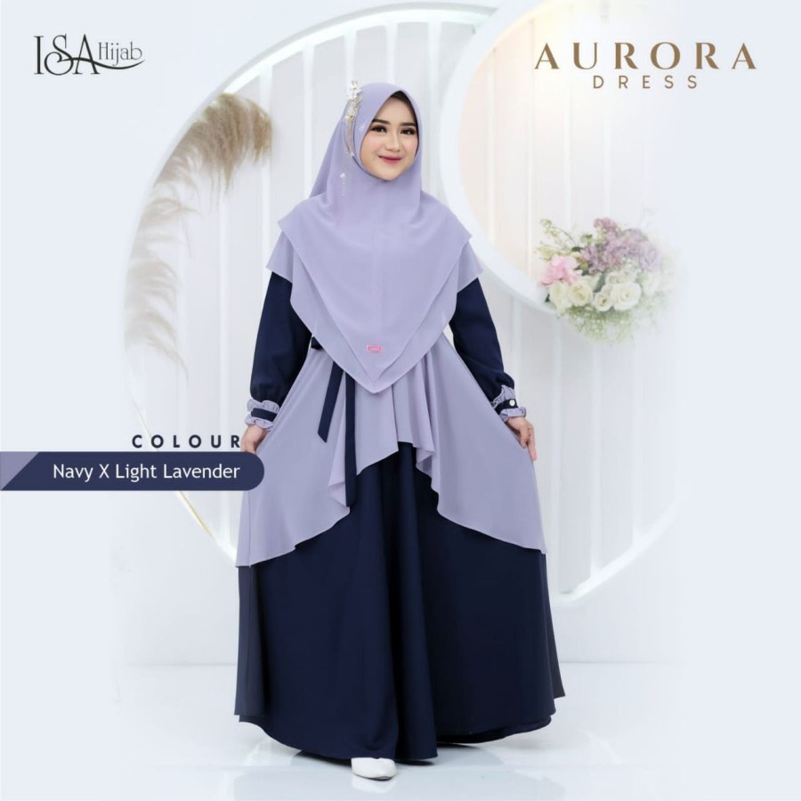 ISAhijab Aurora Dress Gamis Mewah Ori By ISAhijab Aurora