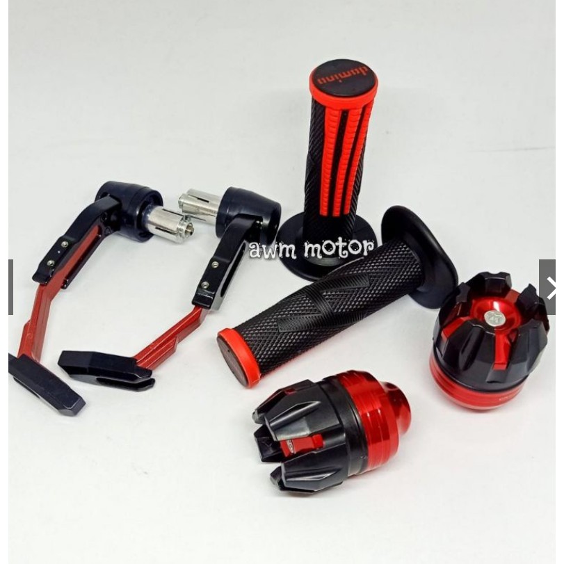 Proguard Robot plus Handgrip Domino tiga garis plus Jalu as Roda Depan Universal Motor