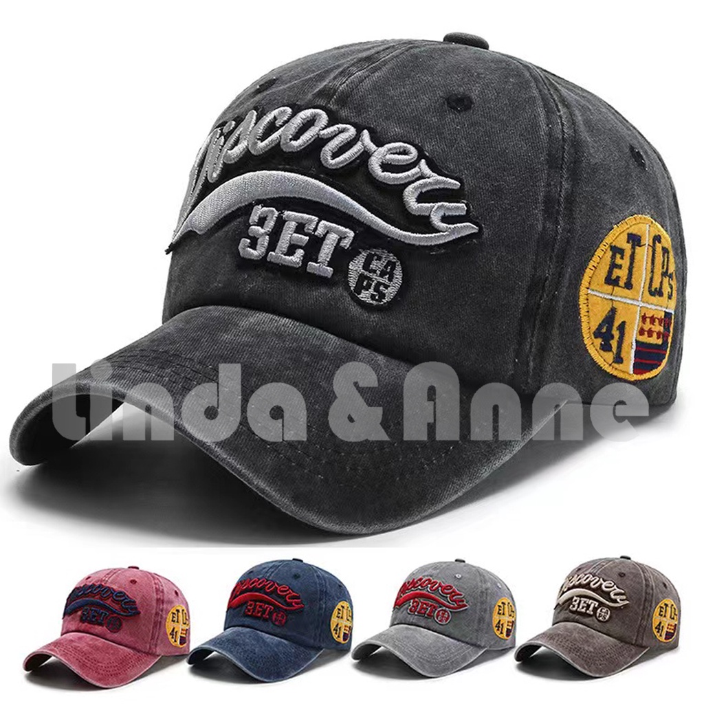 Topi Baseball DISCOVERY Hat Cap Casual Sport Pria Wanita Distro