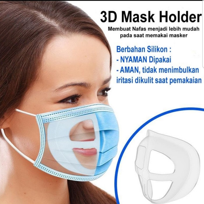 PENYANGGA MASKER MASK BRACKET SUPPORT 3D  ANTI PENGAP UNTUK SIRKULASI UDARA