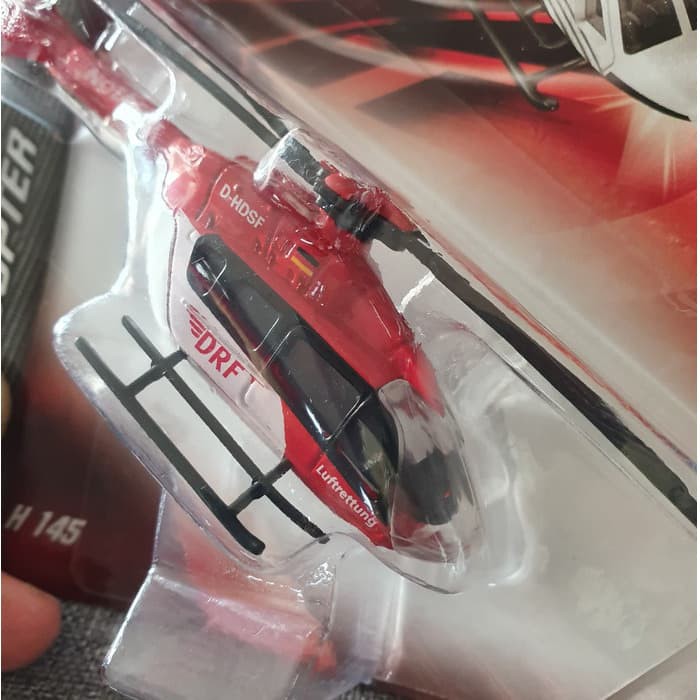 harga grosir diecast Majorette Airbus H145 helicopter jerman merah putih