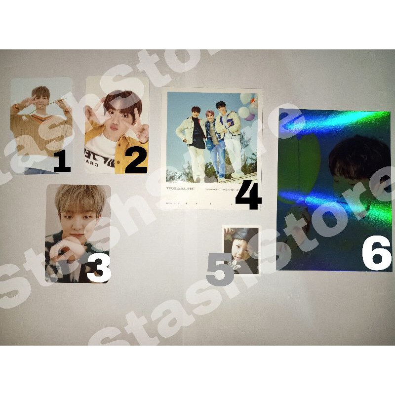 [OFFICIAL] Treasure full album only blue pc/photocard, pola, postcard Jihoon Yoshi
