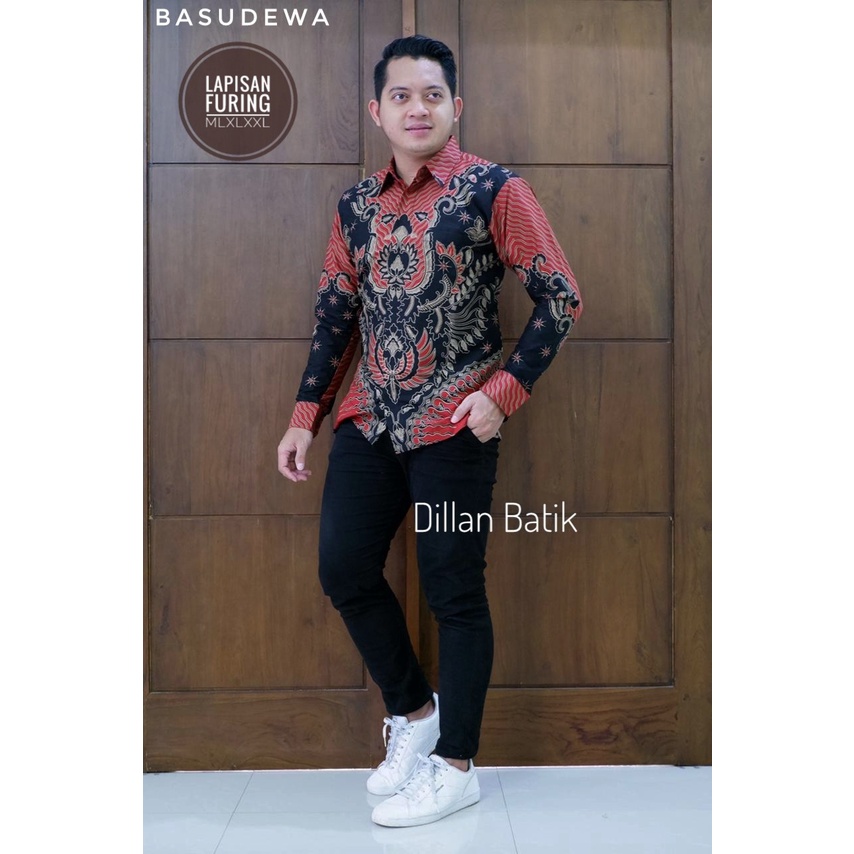 Basudewa Kemeja Batik Pria Lengan Panjang by Dillan Batik