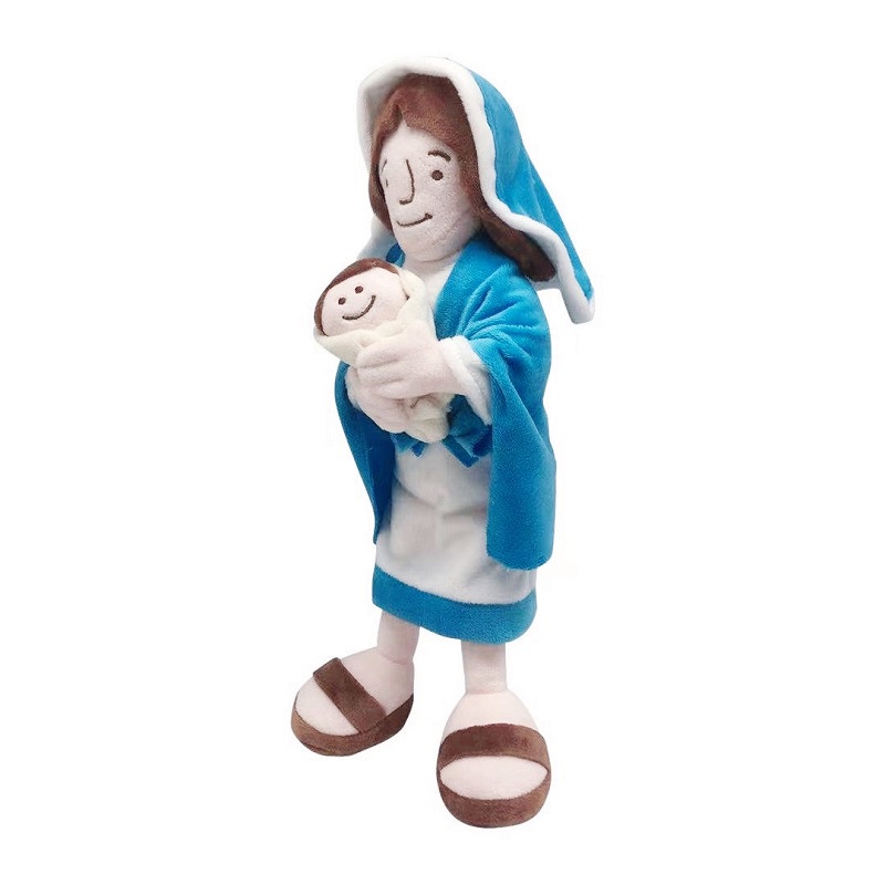 Boneka Kartun My Friend Jesus Maria Bahan Plush Ukuran 30CM Untuk Hadiah Anak