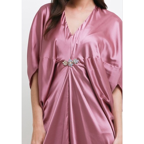 ICONS SILKY SATEEN PENGUIN KAFTAN W/TAL LEBARAN MODERN MEWAH FASHION WANITA MUSLIM TNIC0590BB/0322