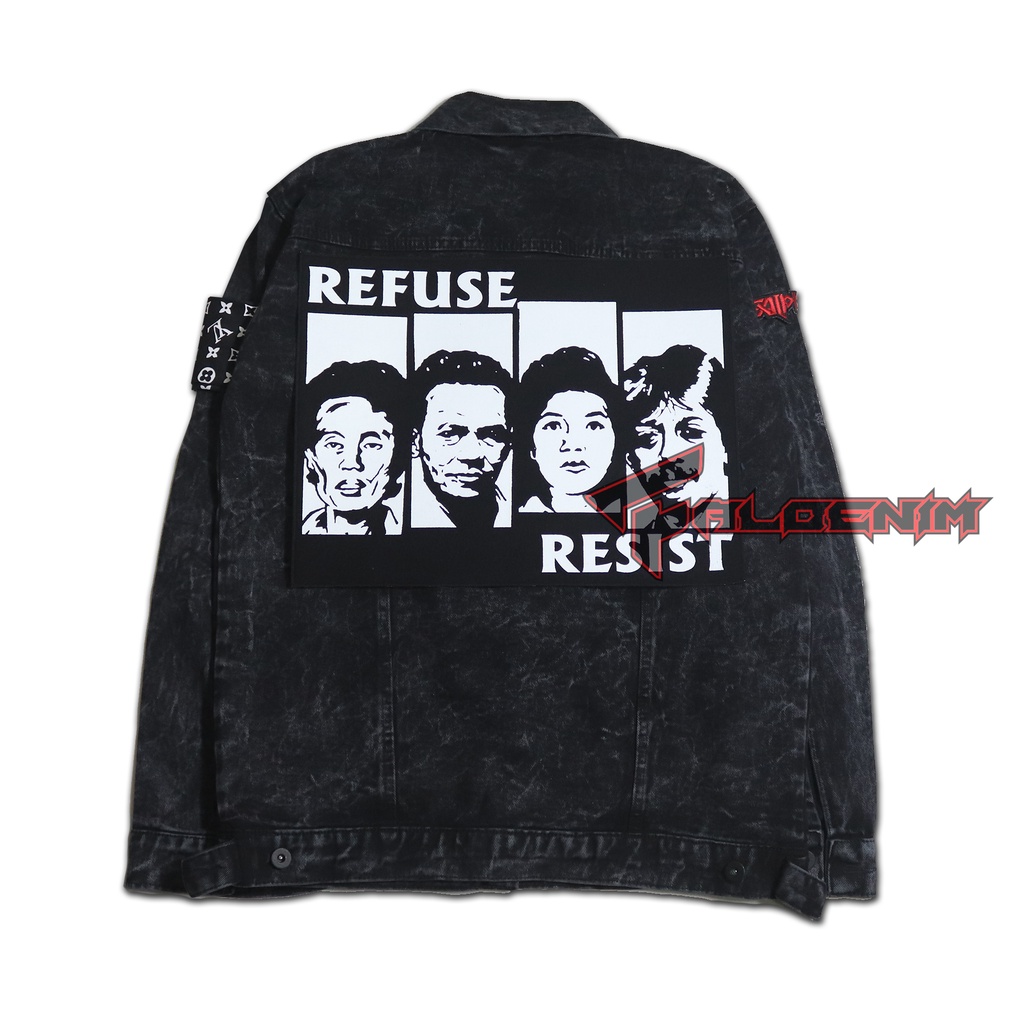 PATCH REFUSE MARSINAH MUNIR EMBLEM BORDIR PATCH BESAR BACKPATCH SABLON