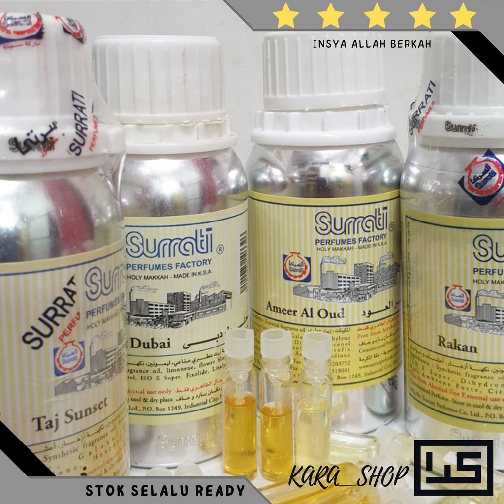 TESTER PARFUM SURRATI - 5 BOTOL / PARFUM IMPORT 100% ASLI