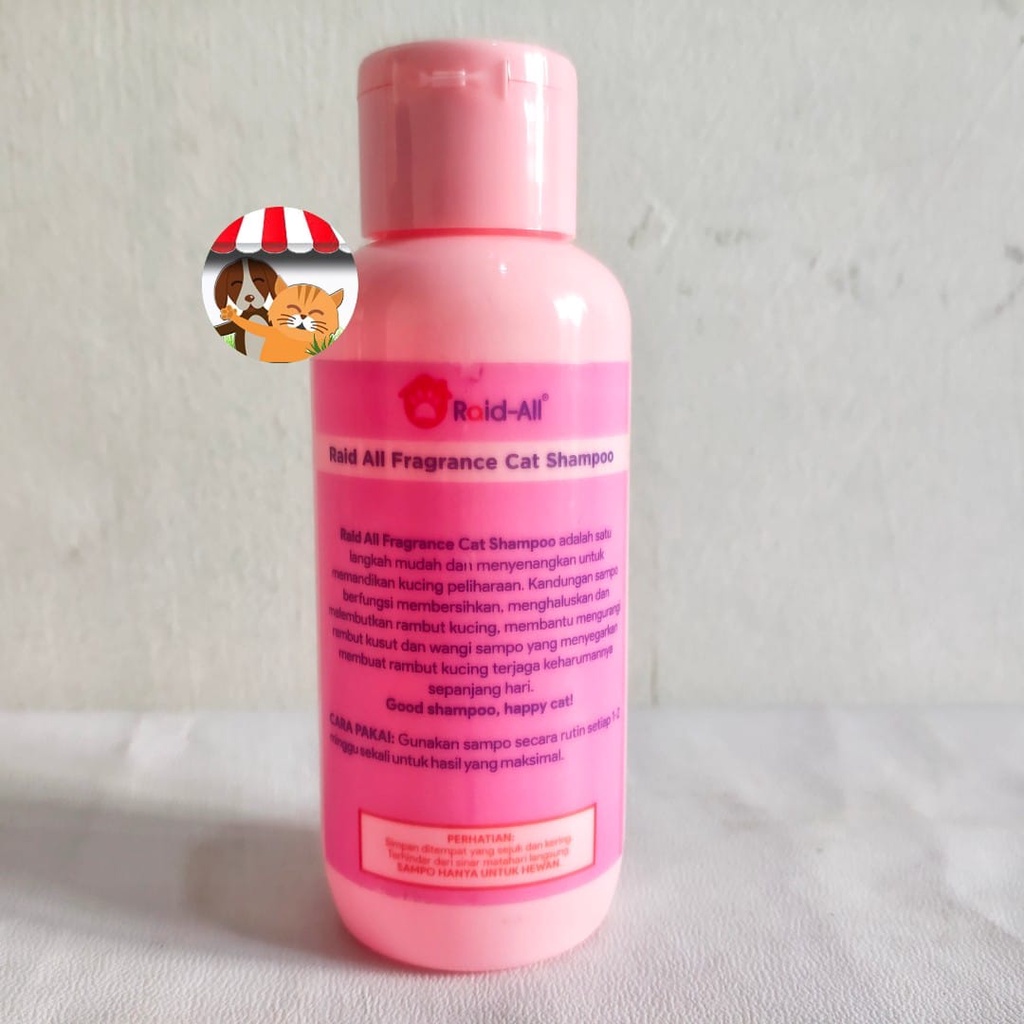 Shampoo Kucing Raid All Cat Fragrance 100ml Shampo Aromatik Happy Cat