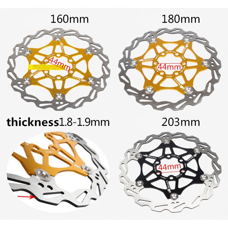 Gigi Sprocket Sepeda Heat Dissipation Floating Rotor 160mm