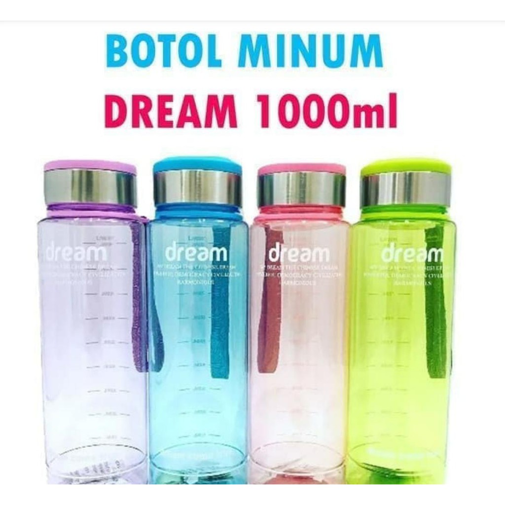 MY BOTTLE DREAM 1 LITER / TEMPAT AIR 1 LITER BOTOL SPORT BOTOL INFUSED WATER