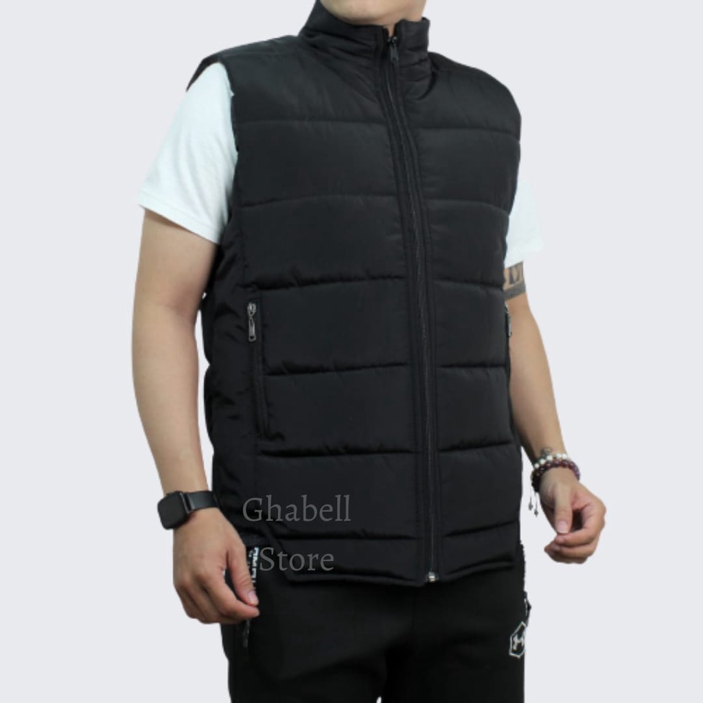 Jaket Rompi Pria keren Rompi Vest Motor Anti Angin Bahan Parasut