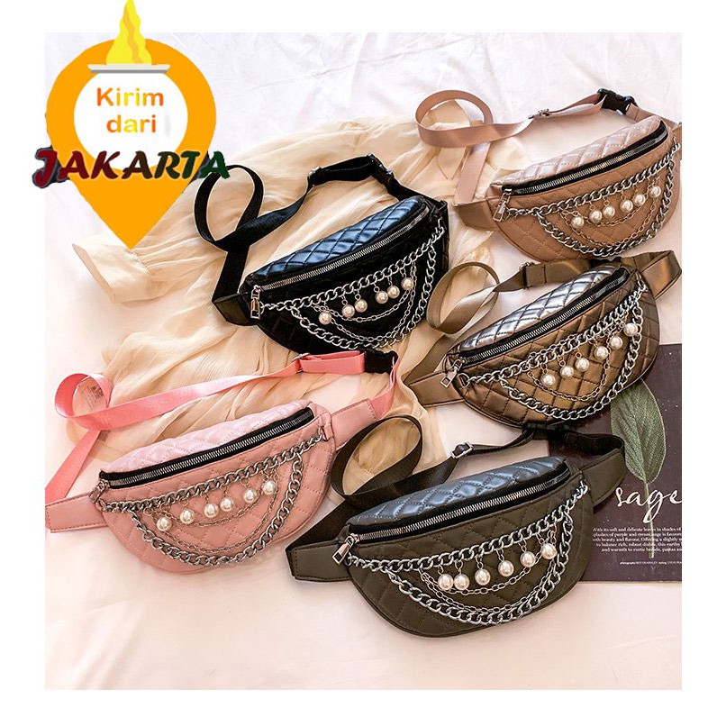 (2PC BISA IKG)GTBI99881290 New arrival !!! Tas Pinggang Import Waist Bag
